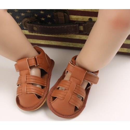 Fashion Newborn Infant Baby Girls Boys Soft Sole Summer PU Leather Solid Colors Rubber Prewalker Outdoor First Walker Shoes#p4