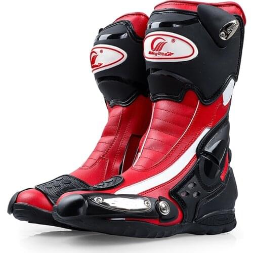 Motorcycle Riding Boots Women Mens Shoes Protective Motocross Botas Moto Hombre Motorbike Equipment All Season Unisex