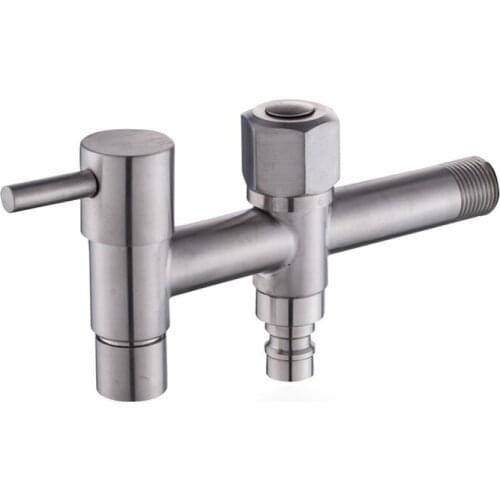 Washing Machine Faucet Wall Mounted Single Cold Water Tap Mop Sink Faucet for Outdoor Garden Indoor Bathroom Toilets