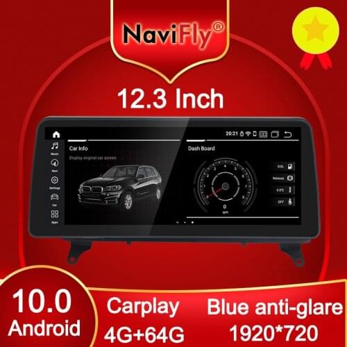 NaviFly Qualcomm Snapdragon 625 Carplay Android 10.0 Car multimedia Player for BMW X5 E70/X6 E71 (2007-2013) CCC/CIC GPS DSP