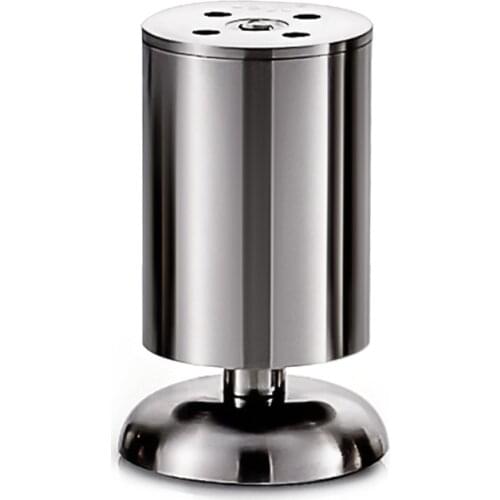 4pcs 2Type to choose Stainless Steel Metal Furniture Legs Kitchen Adjustable Feet Round Table Cabinet Metal Foot Sofa Bed Feet