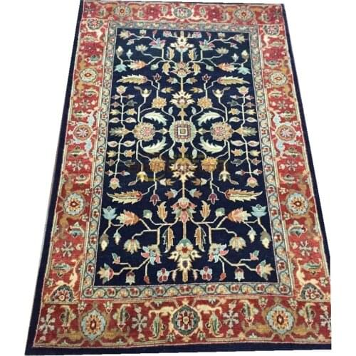 Original single export Turkish handmade carpets OUSHAK Ozarks pure wool carpet x8-63 4X6gc158zieyg14