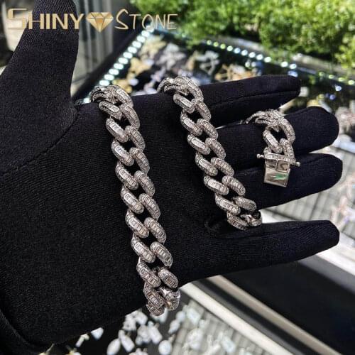 Big size 14mm bubble miami curb cuban chain hip hop necklace rapper rock men women jewelry in gold silver color long necklace