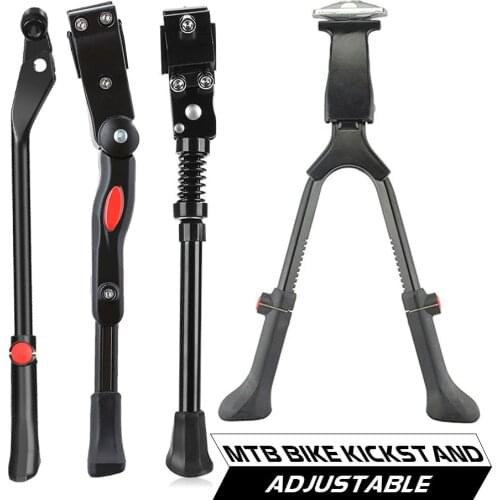 2 Legs Stand Center Mount Double Leg Parking Rack Bike Kickstand Adjust Height fits most 24" 26" 28" Bicycle