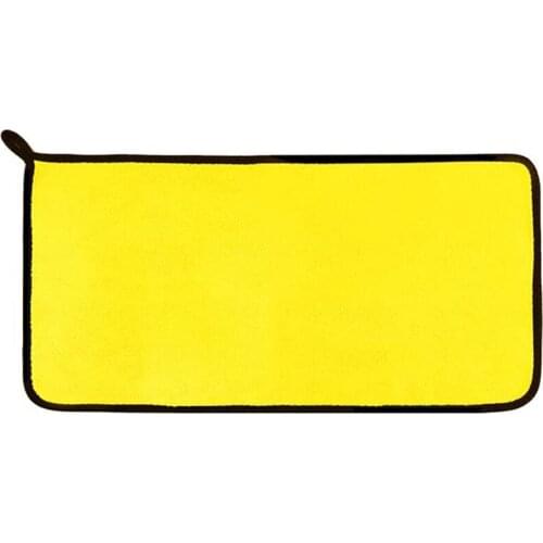 Practical Dog Bath Towel - Super Absorbent Microfiber Dog Towel for Small Medium Large Dogs and Cats, Yellow & Grey