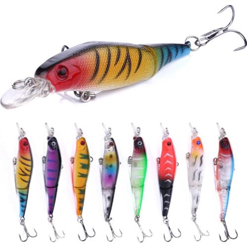 Fishing Jointed Lure 8.8cm 7.4g Minnow Fishing Lure 2 Segmented Fishing Wobbler Isca Artificial Fishing Tackle