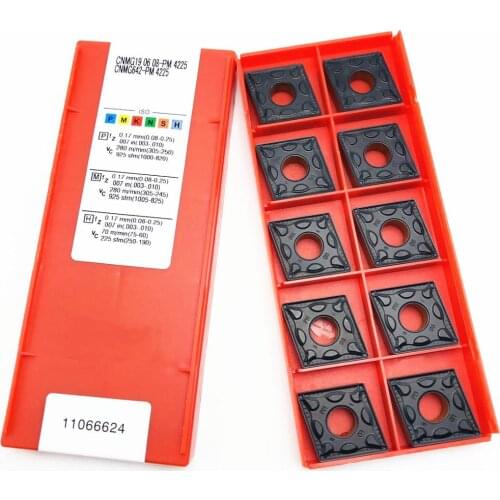 Carbide CNMG190608 PM4225 High quality super hard material CNC steel parts Stainless steel lathe tool CNMG 190608 PM 4225