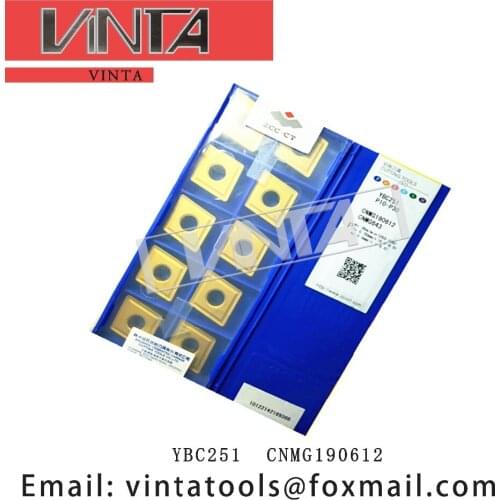 Free shipping hhigh quality 10pcs/lots YBC251 YBC151 YBC351 YBD151 CNMG190612 cnc carbide turning inserts cutting blade tools