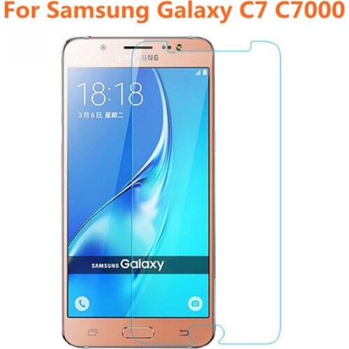 For Samsung Galaxy C7 Tempered Glass Original 9H Protective Film Explosion-proof Screen Protector for C700 C7000
