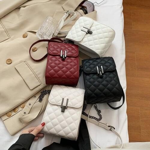 Ladies Messenger Bag 2021 Summer New Small Bag Mini Female Bag Fashion Mobile Phone Bag Lingge Chain Bag Shoulder Bag