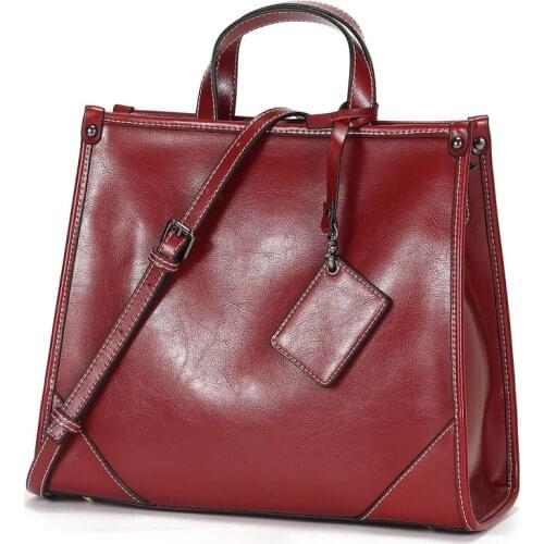 Real Cow Leather Ladies HandBags Women Genuine Leather bags Totes Messenger Bags Hign Quality Designer Luxury Brand Bag C1263