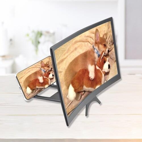 12" 3D Cell Phone Movie Curved Screen Enlarge Magnifier HD Projector Amplifier Screen Enlarger