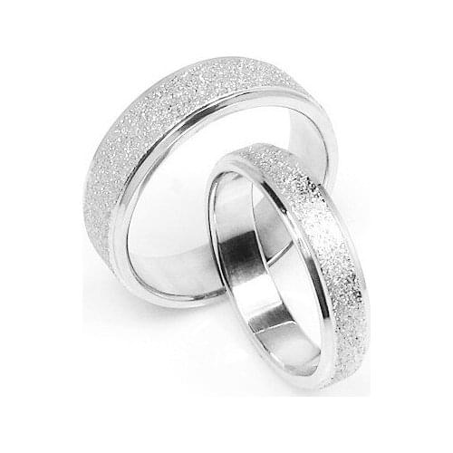 2013 New Arrival ! Wholesale 40pcs Silver Frosting Stainless Steel Rings,4mm & 6mm for Choose