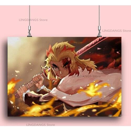 5d Diy Diamond Painting Anime Demon Slayer Kyojuro Pictures Cartoon Manga Diamond Mosaic Embroidery Cross Stitch Art Home Decor