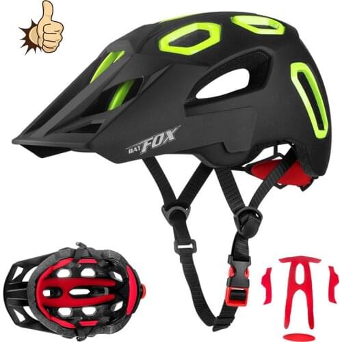 BATFOX Bike Cycling Helmet TRAIL XC Bicycle Helmets MTB Bike Helmets Safety Cap Road Bike Helmet ultralight Road Bike Helmet