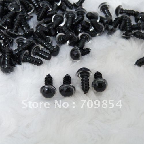 Free shipping!!! 200pcs/lot clear Animal Triangular BLACK PLASTIC EYES PLUSH BEAR Toy findings