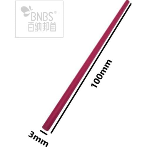 BNBS 3000#Rounded Ruby stones for knife sharpening fine grinding red color whetstone abrasive stick 100mm length 3mm diameter