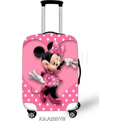 Travel Luggage Elastic Protective Cover Minnie Mouse For 18-32inch Suitcase Cover quality Accessories Baggage Protective Cover