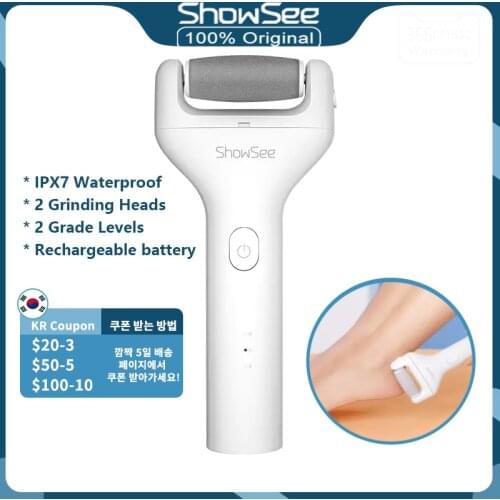 Xiaomi Youpin Showsee Electric Foot File for Heel B1-W Pedicure Tools Machine Skin Care Callus Remover 600mAh Grinder Lime Feet