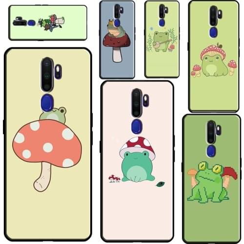 Mushroom Frog Phone Case For OPPO A5 A9 A31 A53 2020 A52 A72 A15 A83 A91 A1K A5S Reno2 Z Find X2 X3 Pro