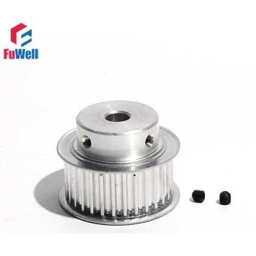 HTD5M 34T Timing Pulley 21mm Belt Width Synchronous Pulley 8/10/12/14/15/19/20mm Bore Aluminum Alloy 34Teeth Gear Belt Pulley