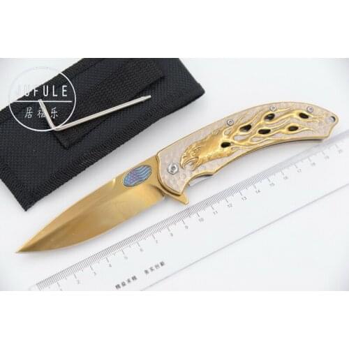 JUFULE Newest design Eagle folding camp hunting pocket Survival EDC tool fruit Tactical outdoor flipper Utility kitchen knife