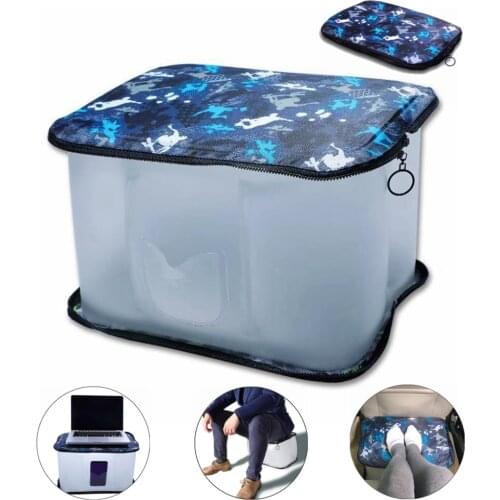 Multi-function Travel Airplane Pillow Inflatable Footrest Leg Support Cushion on Car Under Desk Foot Rest Pillow PVC Air Pillows