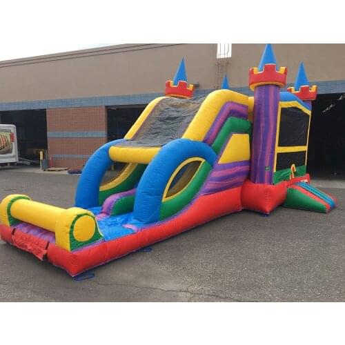 Inflatable bouncy castle combo slide can be customized size for kids