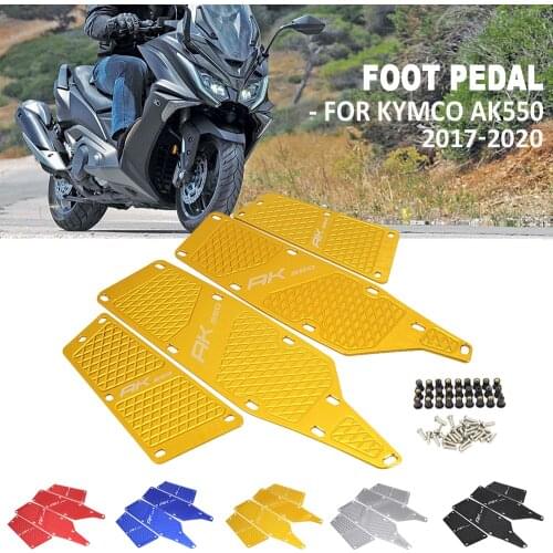 NEW 2017-2020 For KYMCO AK550 KYMCO AK 550 Motorcycle Floorboards Foot Pegs Pedal Front and Rear Footrest Footboard Step