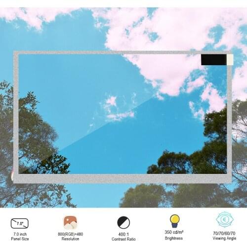 Original Innolux LW700AT9309 TTL Interface 800x480 40 Pin TFT 7 Inch LCD Screen Display LCM Module Resolution 800(RGB)×480