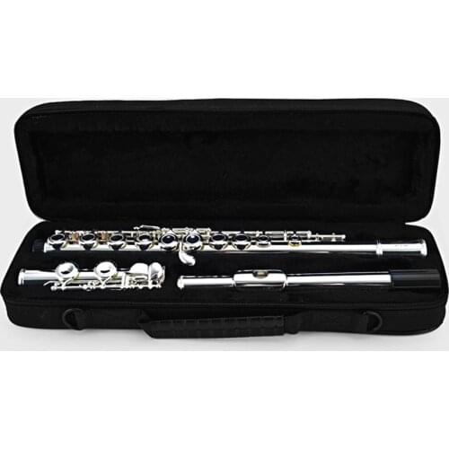 Sliver Plated Flute 16 Key High Quality Professional Wind Musical Instruments Jinbao JNBAO C Tone Flauta Closed-hole