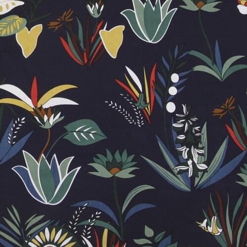 Plant flowers Kids Twill Cotton Fabric,Patchwork Cloth,DIY Sewing Quilting Fat Quarters Material For Baby&Child