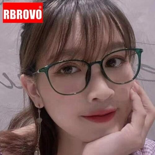 RBROVO 2021 Glasses Frame Women Retro Eyeglasses Frame For Women Anti Blue Light Eyewear Optical Glasses Brand Women Spectacle