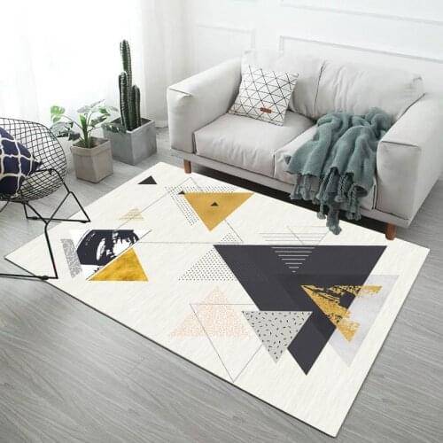 Free Shipping Fashion Modern Geometry Carpets For Living Room Marble Texture Sofa Floor Mat Rugs For Bedroom Kids Room Design