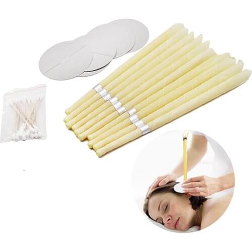 2Pcs 10Pcs Ear Candles Ear Wax Clean Removal Natural Beeswax Propolis Indiana Therapy Fragrance Candling Cone Candle Relaxation