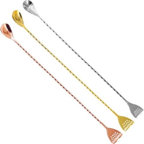 Barspoon Stainless steel Japanese Long bar spoon Cocktail stirring poon