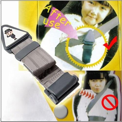 Youwinme Grey Car Styling Toddlers Kids Safety Seat Belt Fixed Auto Connection Belts Clip Lock Buckle Strap Adjustable
