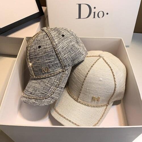 Women Rhinestone summer Baseball Caps Diamond Hip-pop Hats Casual Cap Female Sun Hat