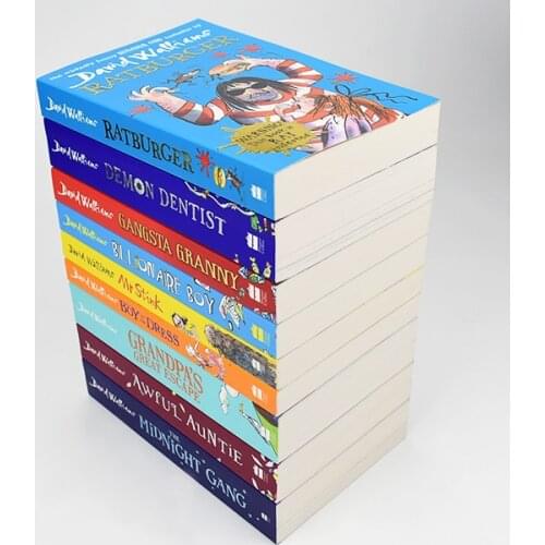 10 Books box set English childrens novels David Walliams David juvenile humorous growth novels kids reading story chapter book
