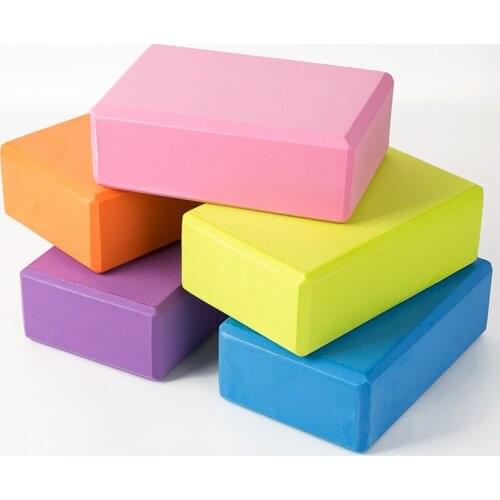 2pcs Foam Brick Yoga Block Exercise Fitness Yoga Bolster 23*15*7.5cm Pillow EVA Pilates Helpers for Gym Fitness Exercise