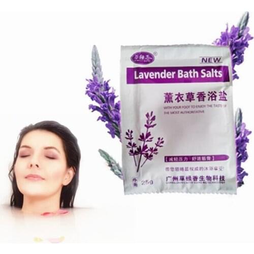 2pcs Lavender Bath Shower SPA Salt Body Wash Cleaning Whitening Moisture Skin Foot Face Care Tool