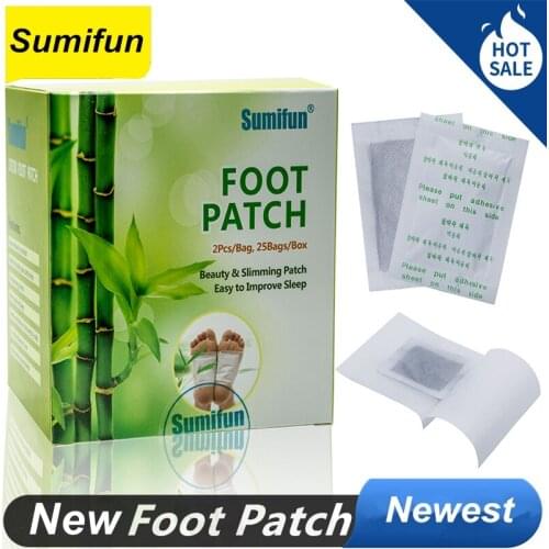 200 Piece = 100 pcs Patches+100 pcs Adhesives Detox Foot Patch Vinegar Pads Improve Sleep Quality Slimming Patch Loss Weight