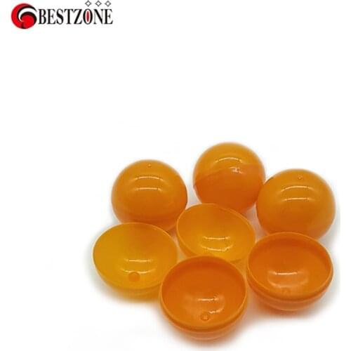 100pcs/ lot 40mm small plastic capsules Lucky draw for Kids Outdoor Sport Toy Ball Orange Printed Free Shiping
