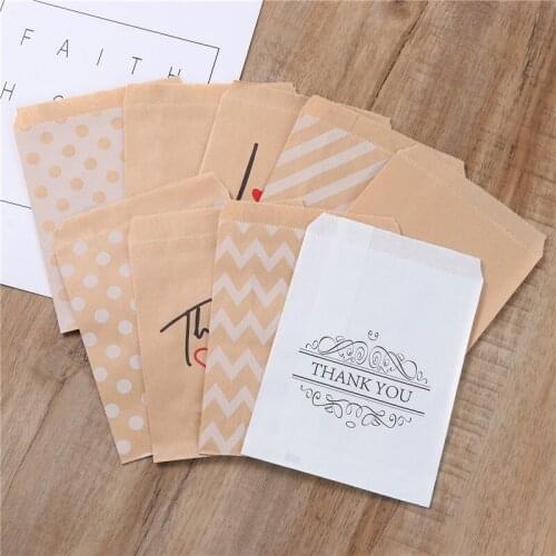 25 PCs/Packet Kraft Paper Bags Multicolor Rectangle Wedding Party Invitation Greeting Cards Paper Gift Bag Christmas 18x13cm