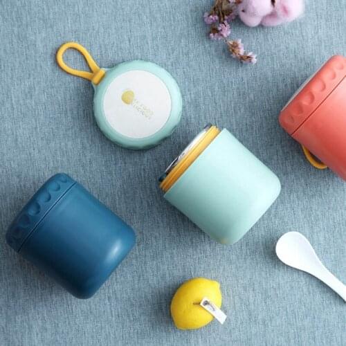 304 Stainless Steel Insulated Lunch Box Soup Holder Portable Food Container For Picnic School Office Handheld Soup Cup 400ml