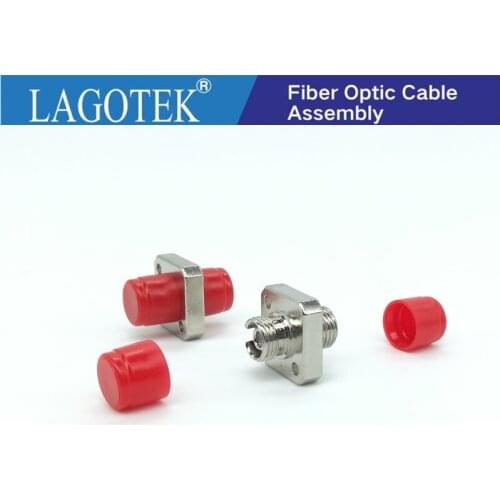 50PCS FC UPC Type D Sample Fiber optic Adapter FC Optical fiber coupler FC square Fiber flange FC connector