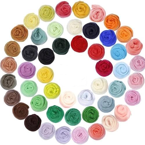 5g/10g/20gFelting Wool Fibre Felt Fabric Felt Craft Toys Felting Wool Handmade Felting Craft