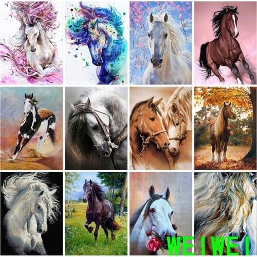 Diamond Embroidery Anmial Cross Stitch Diamond Painting Horse Diamond Mosaic Rhinestones Home Decor Home Decor Handicrafts gift