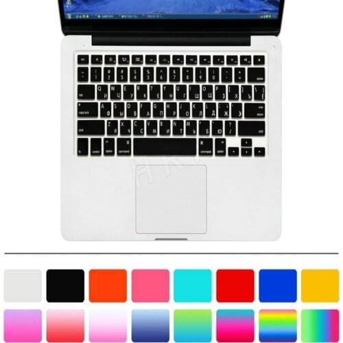 US Russian Keyboard Covers 3pcs Letters Film Protector for Macbook Air 13 inch Pro Retina 13" 15" 17" Laptop Skin for Mac book