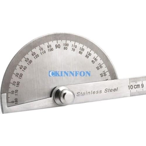 DHL 200PCS Stainless Steel 180 degree Protractor Angle Finder Arm Measuring Ruler Tool